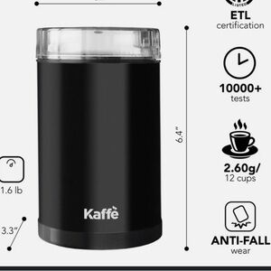 Kaffe electric coffee bean grinder